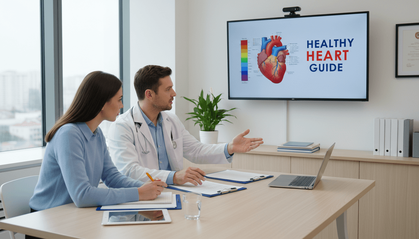 Doctor explaining health advice to a patient in a consultation room